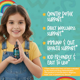 Bucklebury Gotero Zeolite Niños, gotero listo para dosis diaria de detox suave.