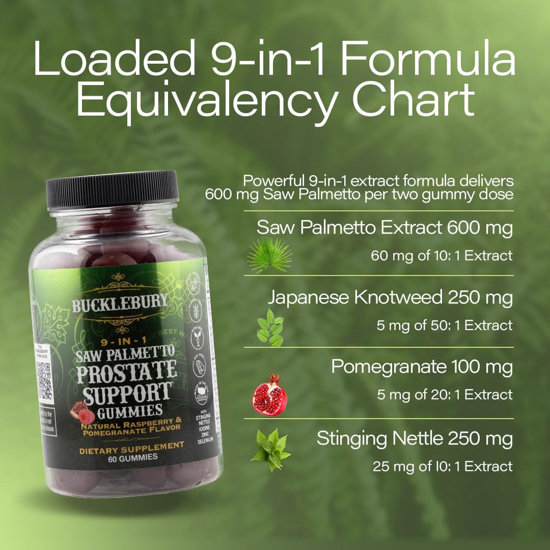 Bucklebury dosis-palmetto 600mg: presentación clara para consumo diario.