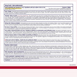 Buckley’s Complete Jarabe, etiqueta cerca, información de uso y beneficios potenciales.