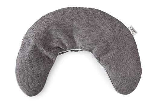 bucky terapia cuello chenille gris, envoltura cálida para aliviar tensión diaria.
