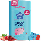 BudLive gominolas de azafrán para niños en botella, apoyo emocional diario.