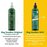 Bug Soother MAX empaque hecho en EE.UU.: respaldo de calidad y seguridad.