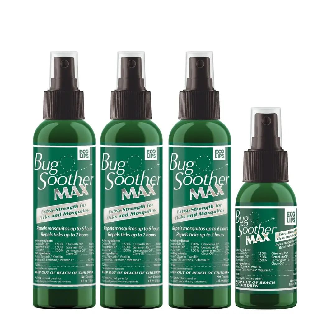 Bug Soother MAX, paquete 3 botes de 4 oz: ofrece protección exterior confiable.