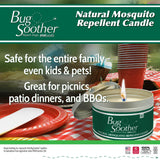 Vela Bug Soother en formato doble, práctico para exteriores.