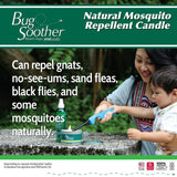 Conjunto de dos velas Bug Soother, ideal para reuniones al exterior.