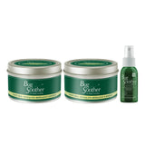 Vela Bug Soother repelente natural para exterior con citronela y vainilla.