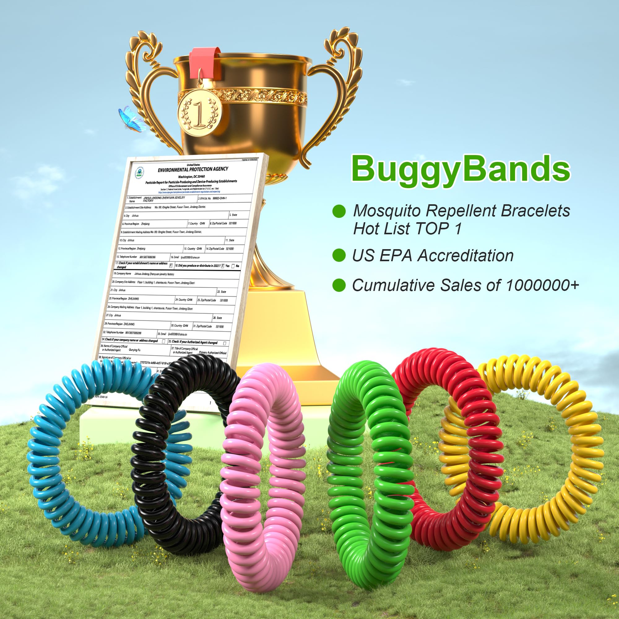 Uso en actividades al aire libre con BuggyBands, camping y senderismo.