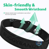 Ajuste con broches de BuggyBands para diferentes tallas.