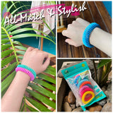 Material EVA suave de BuggyBands, cómodo y elástico para muñecas