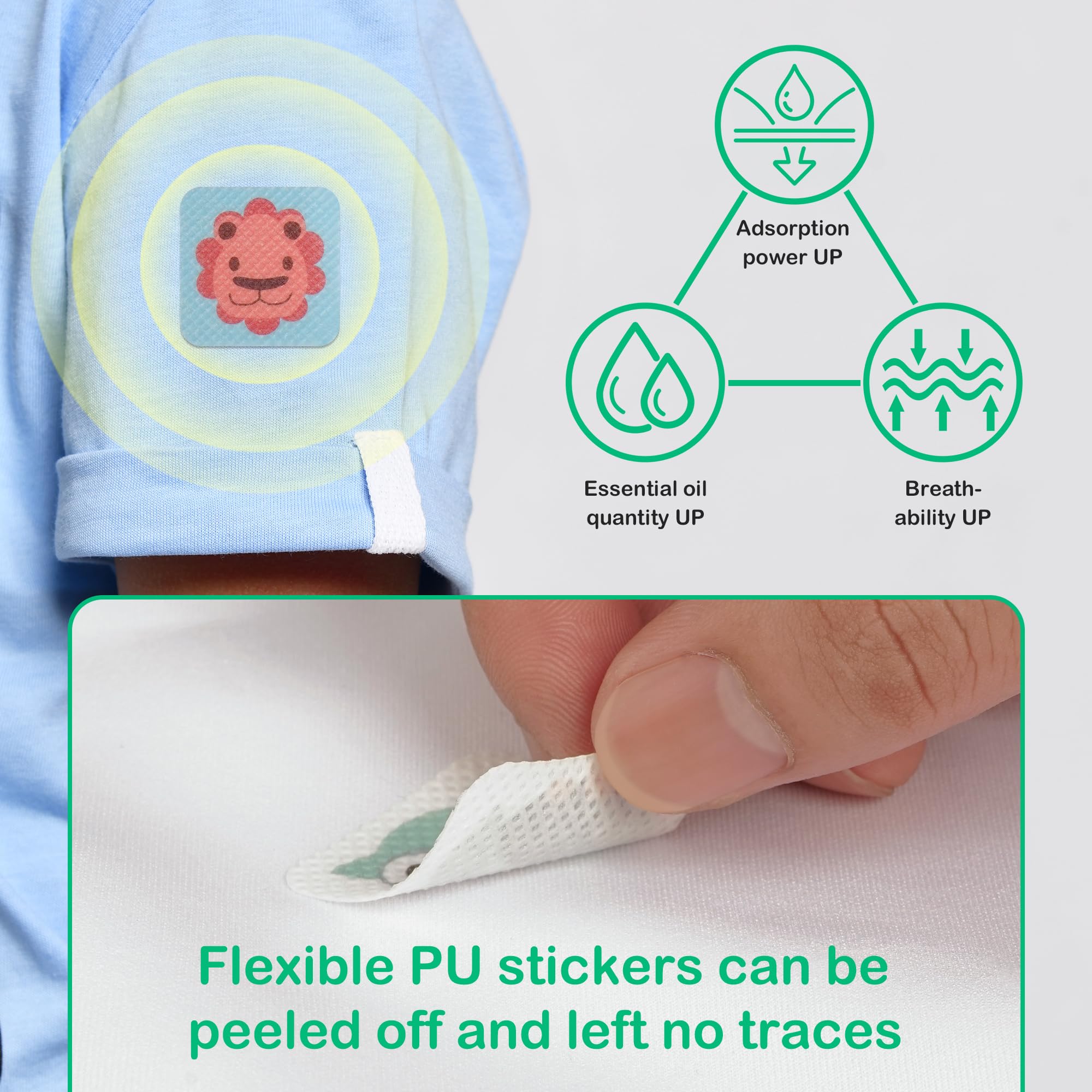 BuggyBands parches adherentes suaves para piel sensible