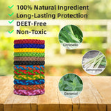 Pulseras BuggyBands ajustables para niños y adultos durante actividades al aire libre
