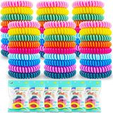 Pulseras BuggyBands repelentes de mosquitos, colores vivos para salir al aire libre