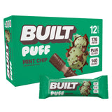 Built Bar Puff Menta con Chispas: barra proteica para energía diaria.