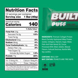 Built Bar Puff Menta con Chispas en empaque práctico para llevar.