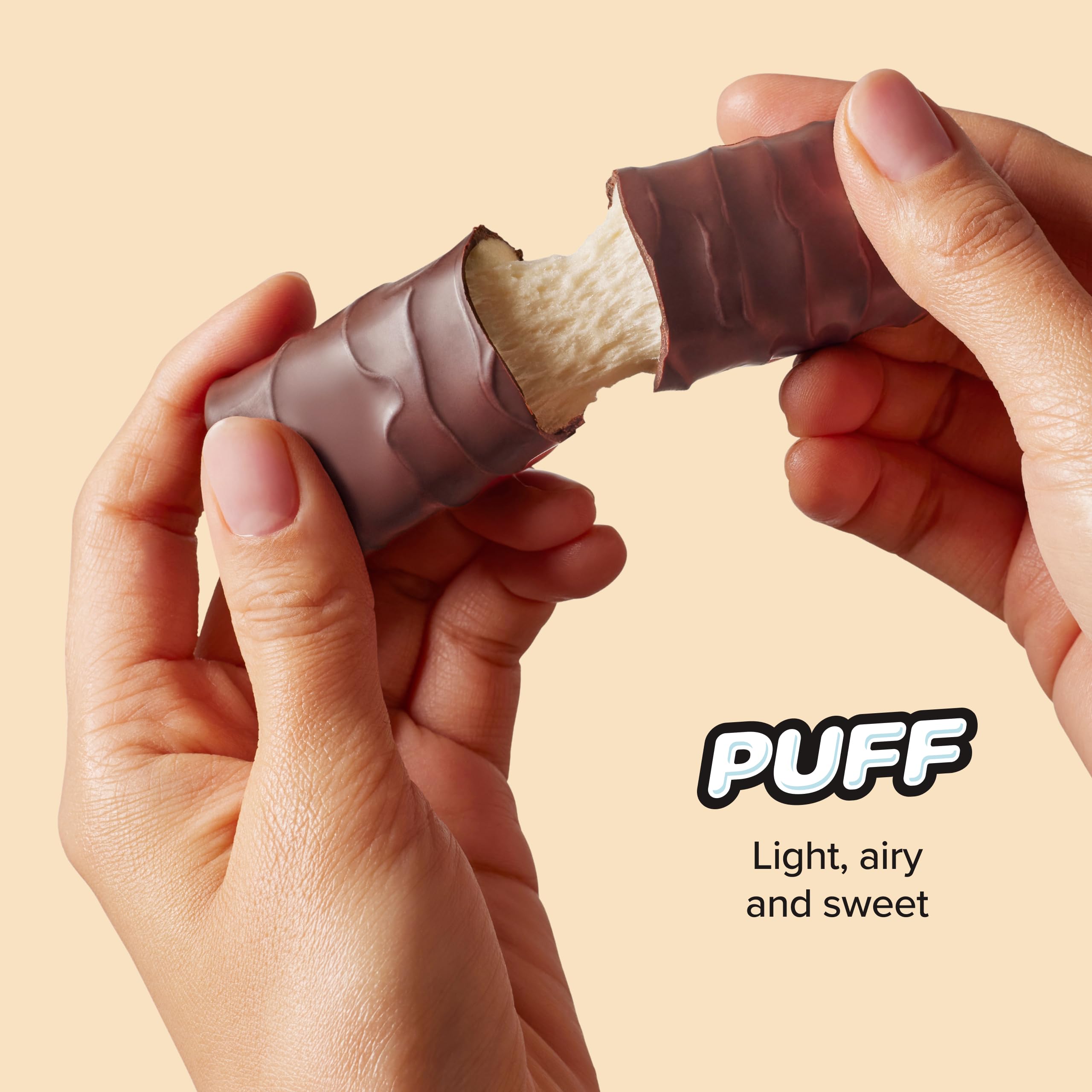Barrita sin gluten Built Bar Puffs con textura suave para snack diario.