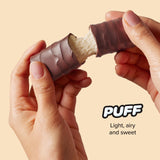 Barrita sin gluten Built Bar Puffs con textura suave para snack diario.