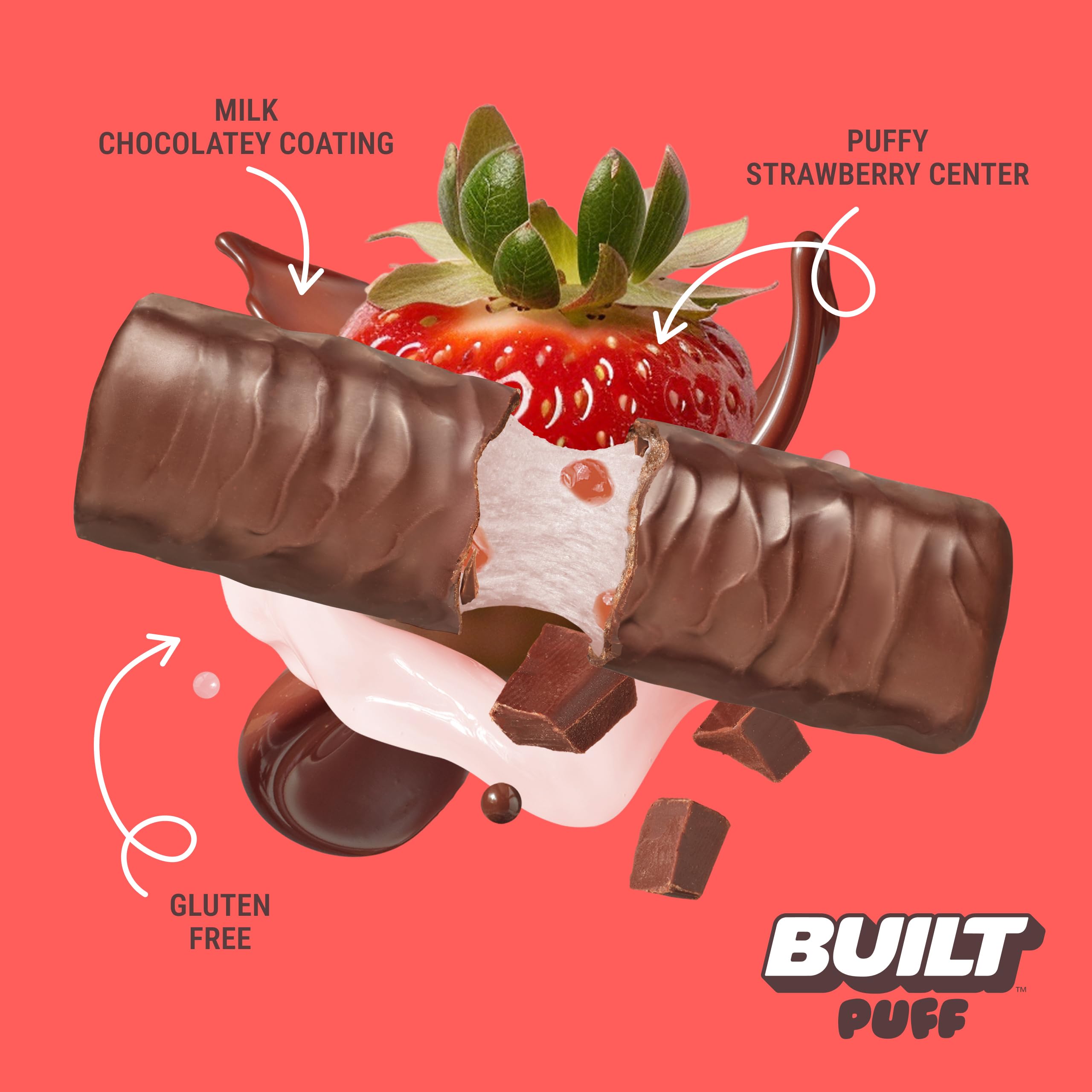 Built Bar Puffs 140 calorías, snack ligero para controlar ingesta
