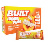 Built Bar Sour Puff barra proteica sabor durazno dulce para snack rápido