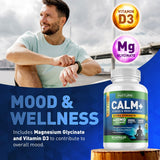 Built by Nature Calm+ caja exterior permite identificar beneficios clave