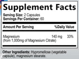 Built By Nature Magnesio Citrato 1000mg hecho en EE. UU., apoyo a la pureza.