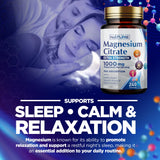 Built by Nature Magnesio Citrato 1000mg producido en EE. UU., GMP verificado.