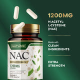 Built by Nature NAC, etiqueta visible, detalle de beneficios y seguridad.