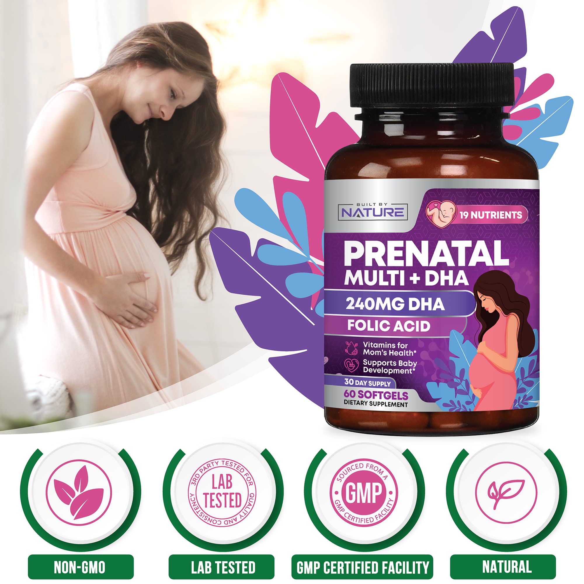 Built by Nature Prenatal: ácido fólico para desarrollo neural