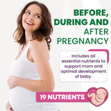 Built by Nature Prenatal: gráfico de composición de nutrientes