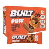 BUILT Bar Puff barra proteica mantequilla de cacahuate para entrenar