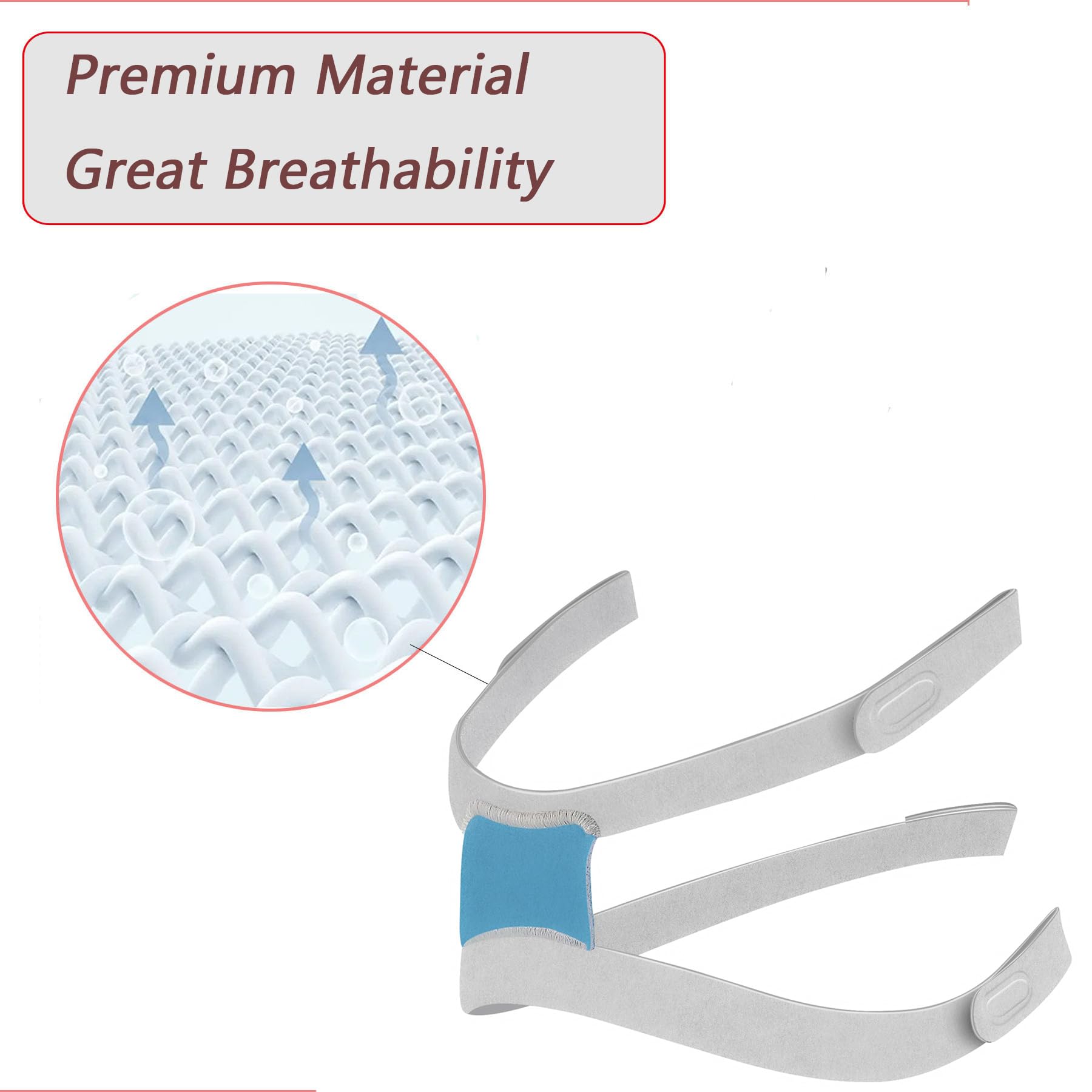 Bukpom material nylon suave para Airfit F30i, cómodo y resistente durante sesiones largas