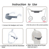 Bukpom pack de dos correas de cabezal para DreamWear