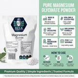 Bulk Essentials Magnesio Glicinato en polvo, disuelto fácilmente en agua para uso diario.
