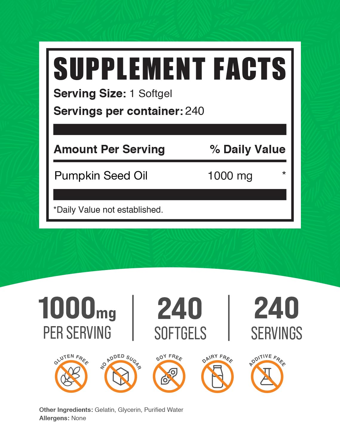 Detalle de cápsulas blandas BulkSupplements para consumo diario