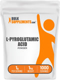 BulkSupplements ácido L-piroglutámico polvo 1kg, apoyo al bienestar diario.
