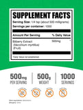 BulkSupplements envase de polvo de extracto de arándano europeo para almacenamiento
