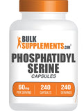 BulkSupplements fosfatidilserina cápsulas porción: apoyo diario para bienestar general.