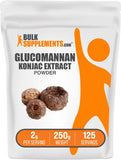 Glucomannan BulkSupplements: polvo Konjac raíz extracto para fibra diaria