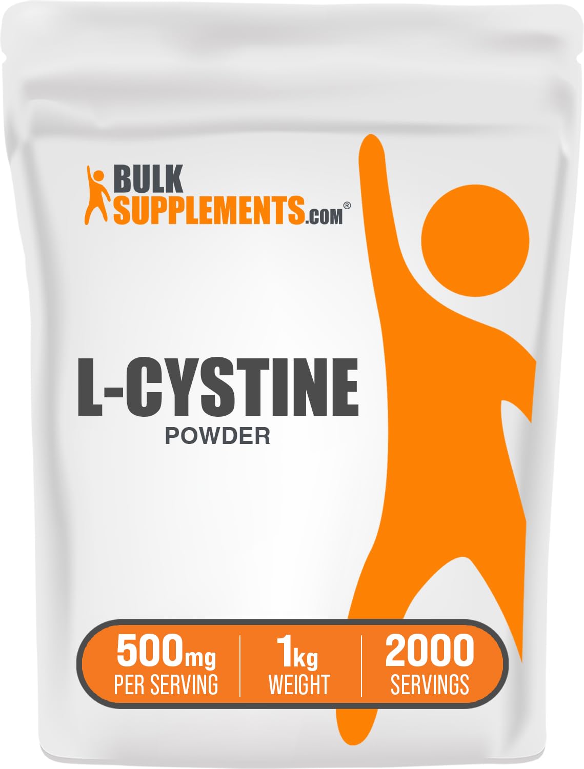 BulkSupplements L-Cistina en botella, ideal para uso diario