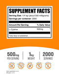 BulkSupplements L-Cistina en tarro para mezclas fáciles