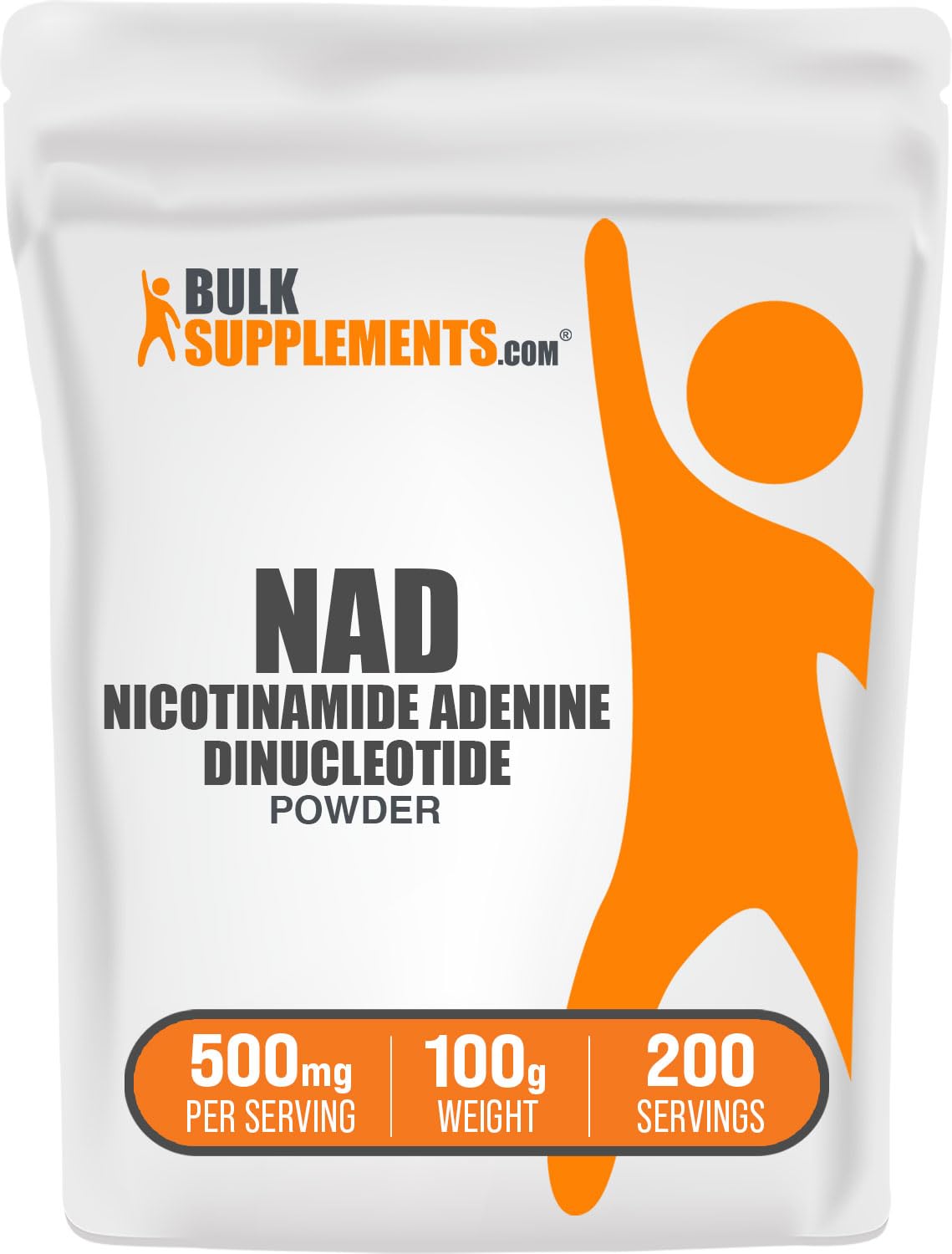 BulkSupplements NAD Polvo envase: opción práctica para incorporar NAD en la rutina diaria
