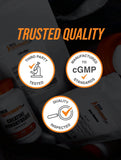 BulkSupplements Resveratrol con dosis diaria de 500 mg en cápsula.