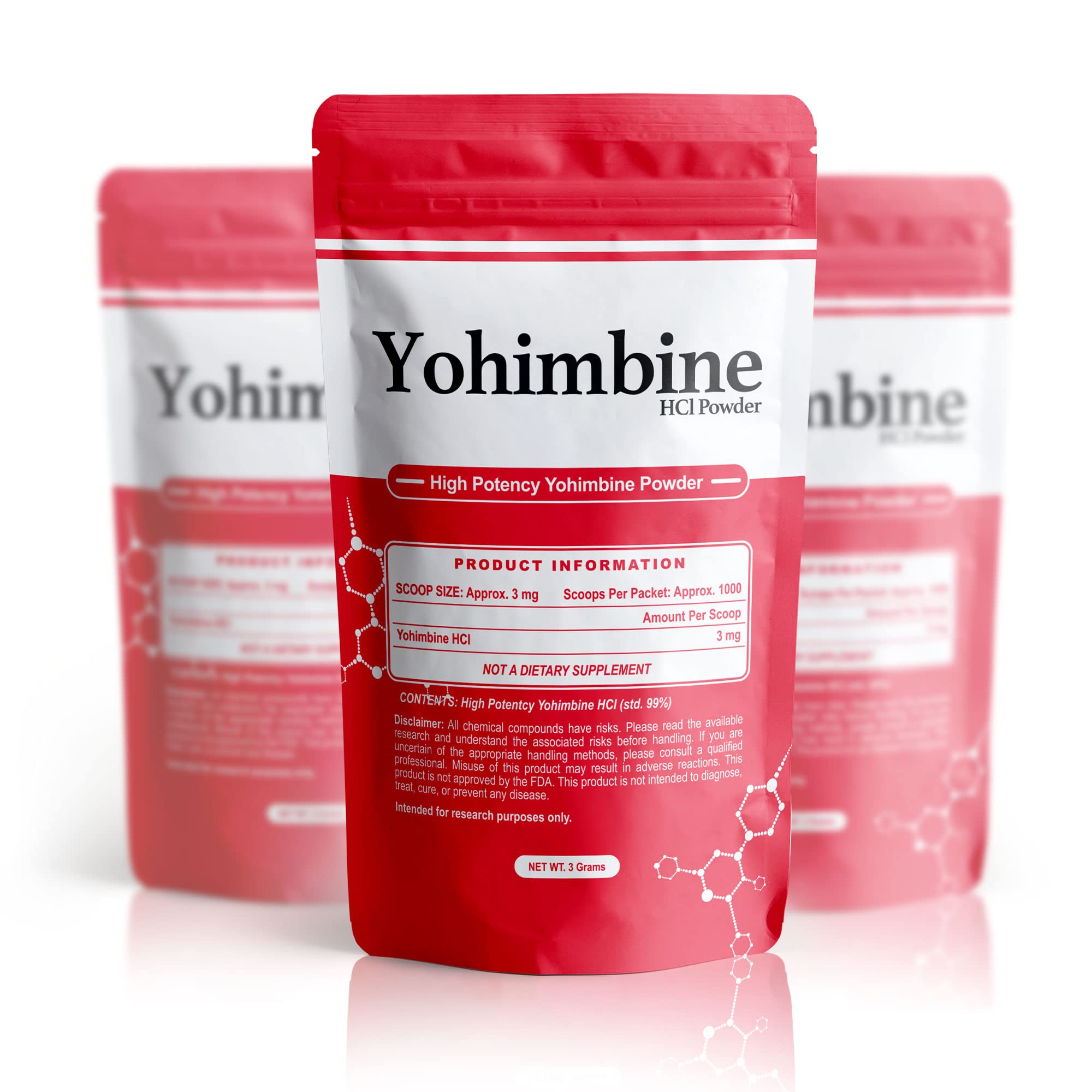 BulkStimulants Yohimbine HCl polvo para hombres y mujeres interesados
