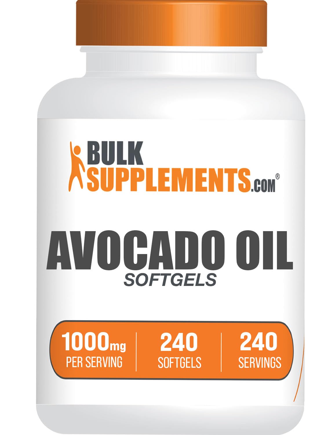 BulkSupplements Aceite de Aguacate 1000 mg frasco-vertido para incorporar Omega 3 y antioxidantes.