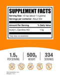 Cuchara medidora de Bulksupplements Acetil L-Carnitina para dosis diarias.