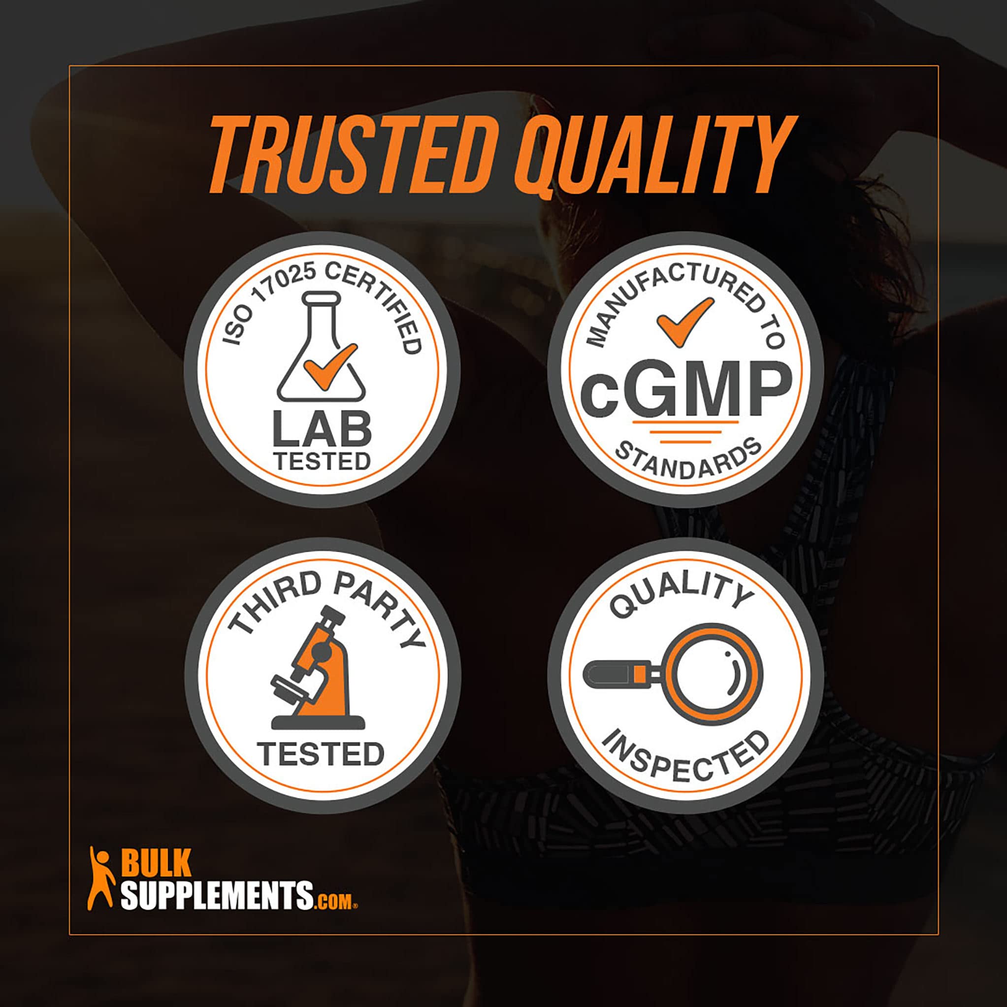 BulkSupplements EAAs cápsulas con etiqueta clara para control de ingesta