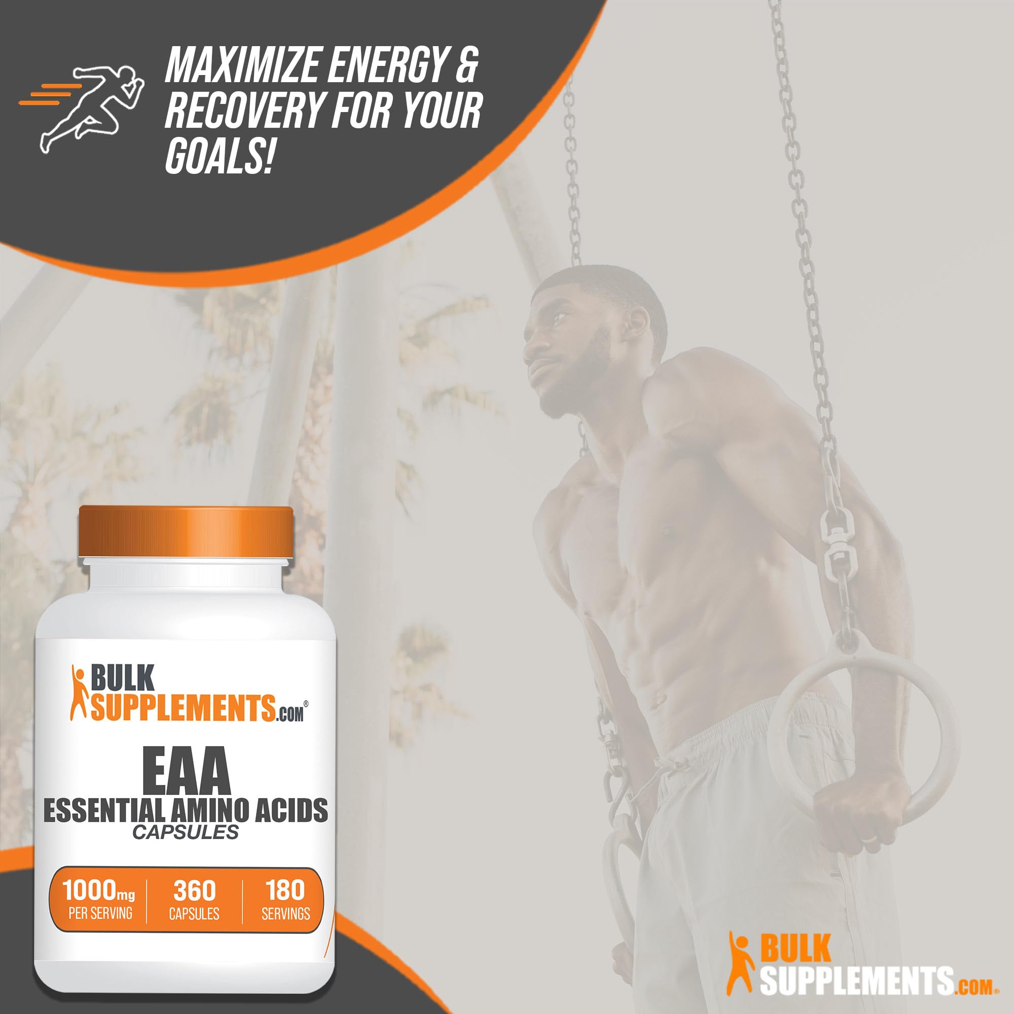 BulkSupplements EAAs cápsulas producidas en instalaciones BPM para calidad constante
