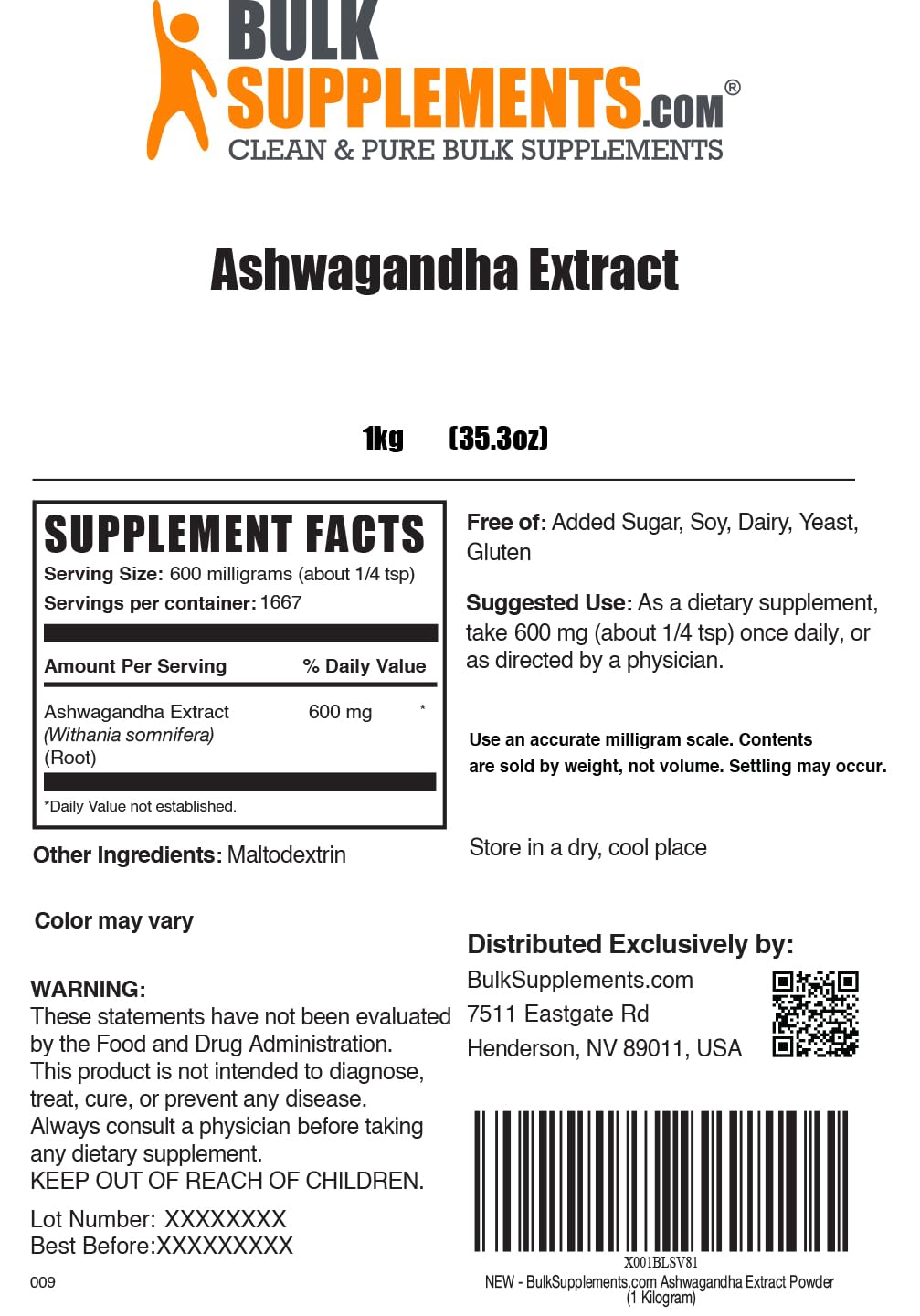 BulkSupplements Ashwagandha en taza, experiencia cálida para concentración.