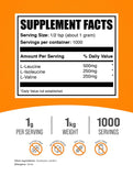 BulkSupplements BCAA en dosificador destaca la dosificación fácil para cada sesión.