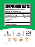 BulkSupplements Blackcurrant Powder mezcla-batido, potenciadora de smoothies energéticos.
