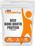 BulkSupplements Caldo de Hueso de Ternera polvo proteína: envase práctico para batidos diarios